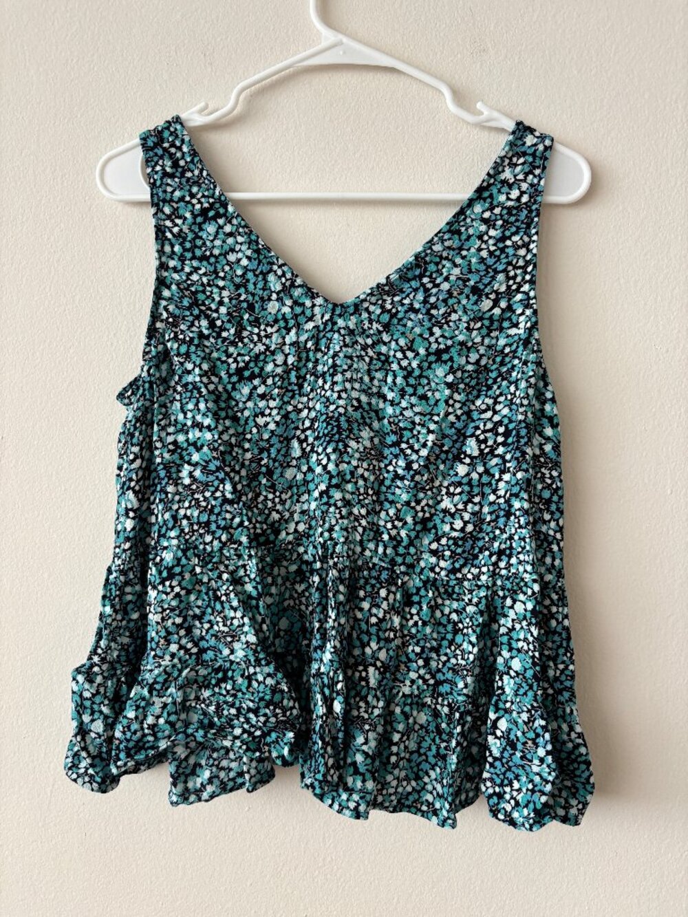 LOFT Blue Floral Tank - Size MP